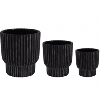 Black Basil Planter 7.1" 