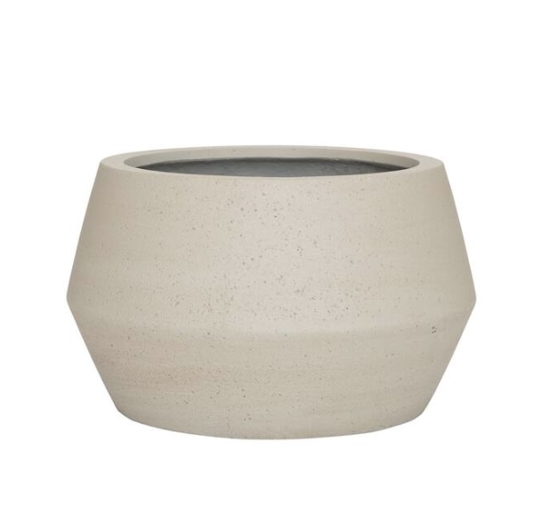 Beige Washed Harley Low S Planter