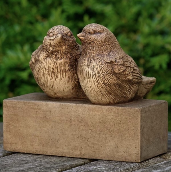 Two Birds on Block Sculpture 5"