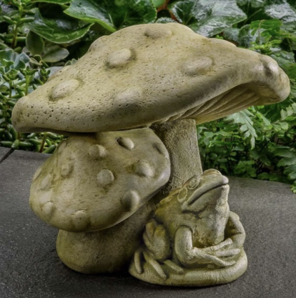 Tucker Toadstool Garden Statue