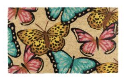 Butterfly Coir Doormat