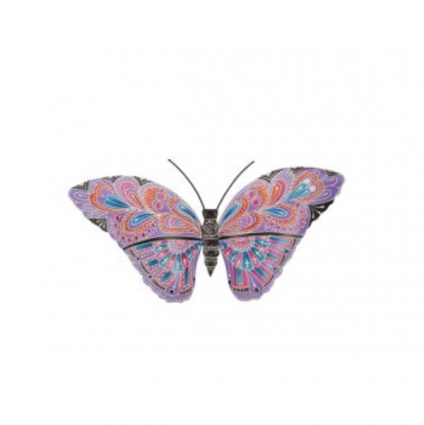 Purple Henna Butterfly Wall Decor