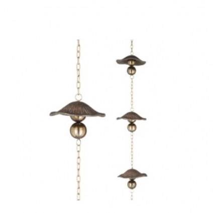 Cast Mushroom Rain Chain