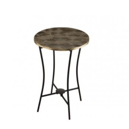 Gold Swirl Cast Plant Stand 16"