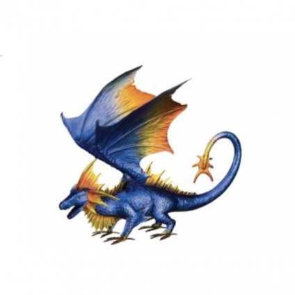 Blue Dragon Decor 12"