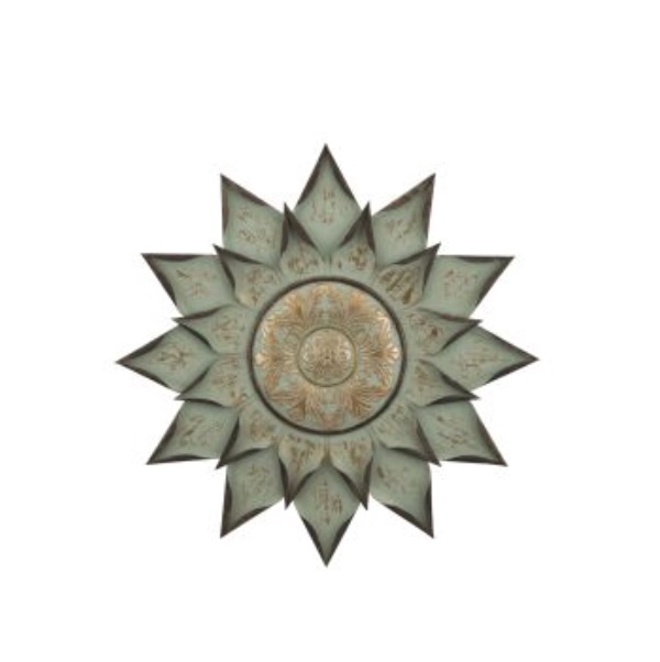 Medallion Sage Wall Decor 34.5"