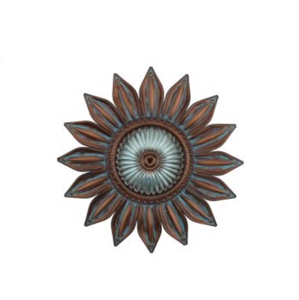 Bronze Floral Wall Decor 30"H