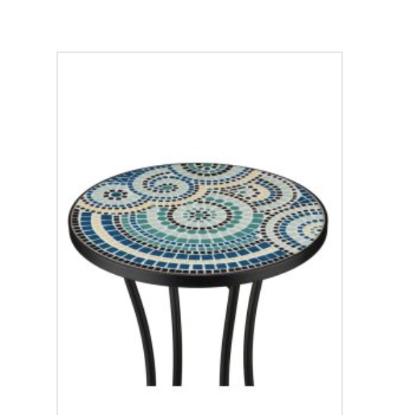 Mosaic Plant Stand  Ripple 14"