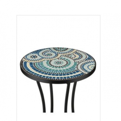 Mosaic Plant Stand  Ripple 14"