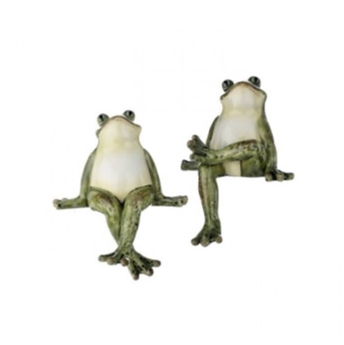 Resin Frog Sitter 6.5"