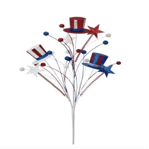 Uncle Sam Glitter Hat Spray 28"
