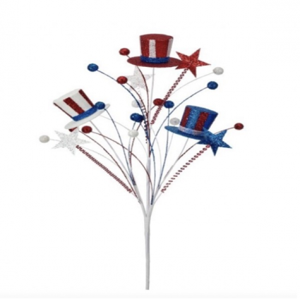 Uncle Sam Glitter Hat Spray 28"