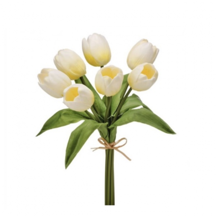 Yellow Foam Tulip Bundle 14"
