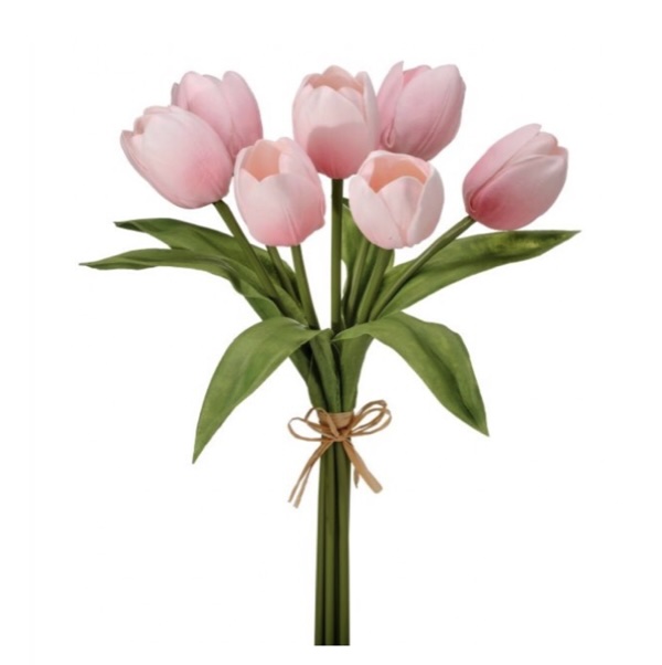 Pink Foam Tulip Bundle 14"