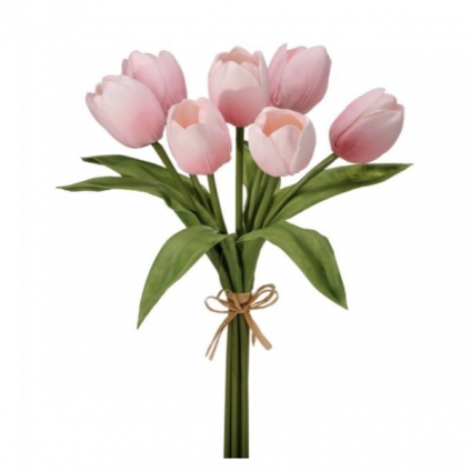 Pink Foam Tulip Bundle 14"