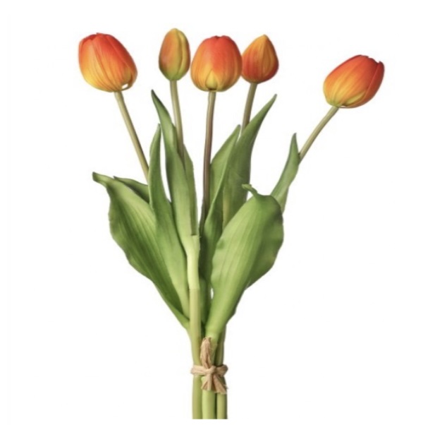 Orange Tulip Bundle 15"
