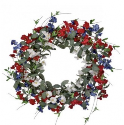 Mini Garden Blossom Wreath 24"