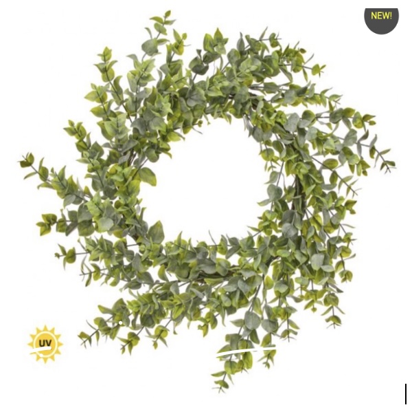 Grey & Green Eucalyptus Wreath 28"