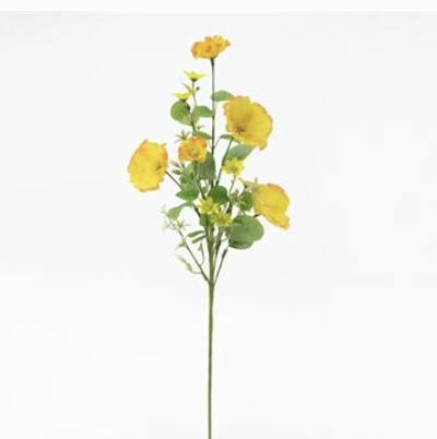 Yellow Poppy Bush 20"