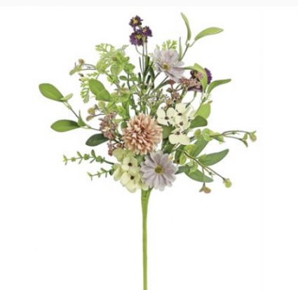 Mauve & Lavender Mum and Daisy Spray 22"