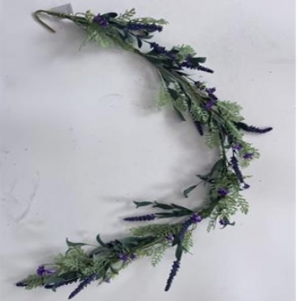 Lavender Flower Mix Garland 71"