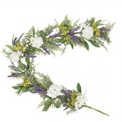 Hydrangea & Lavender Mix Garland 60"