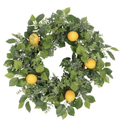 Lemon Foliage Mix Wreath 22"