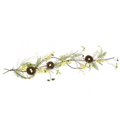 Nest with Egg Flower Garland 60"