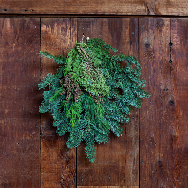 Fresh Mini Bunch of Christmas Greenery