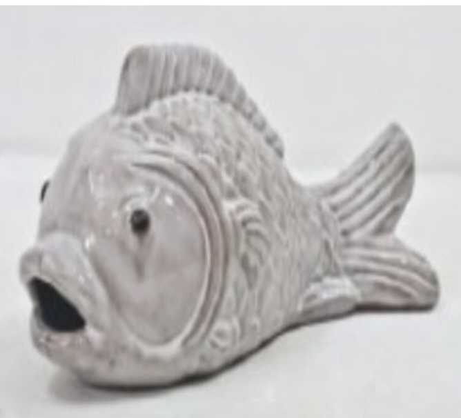 White Fishbone Figurine 14.25"X6.5"