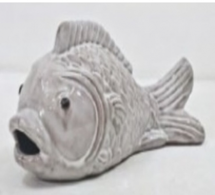 White Fishbone Figurine 14.25"X6.5"