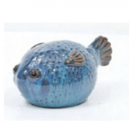 Aqua Blow Fish Figurine