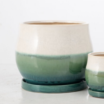 Cactus Tri-Tone Mesa Pot � Large