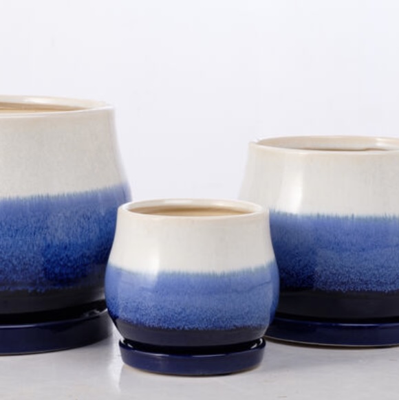 Sky Tri-Tone Mesa Pot � Small