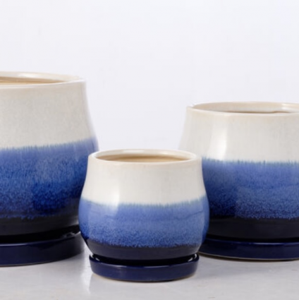 Sky Tri-Tone Mesa Pot � Small