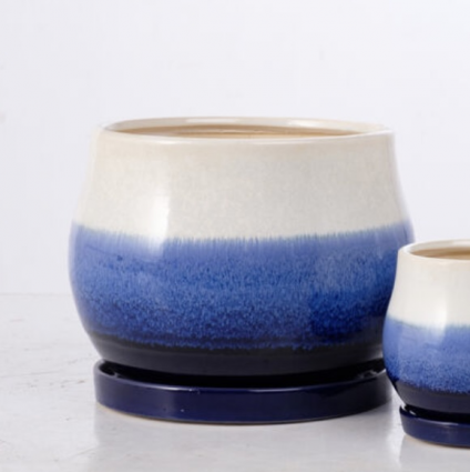 Sky Tri-Tone Mesa Pot � Large