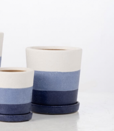 Bay Tri-Tone LBI Pot � Medium