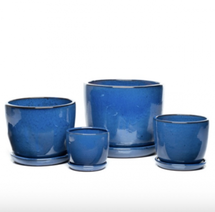 Sasha Cobalt Planter Small 6.75"W