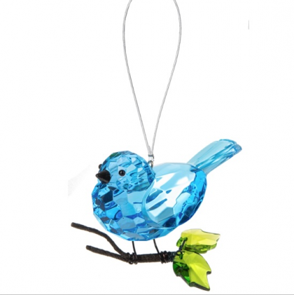 Garden Blue Bird Charm 3.5"