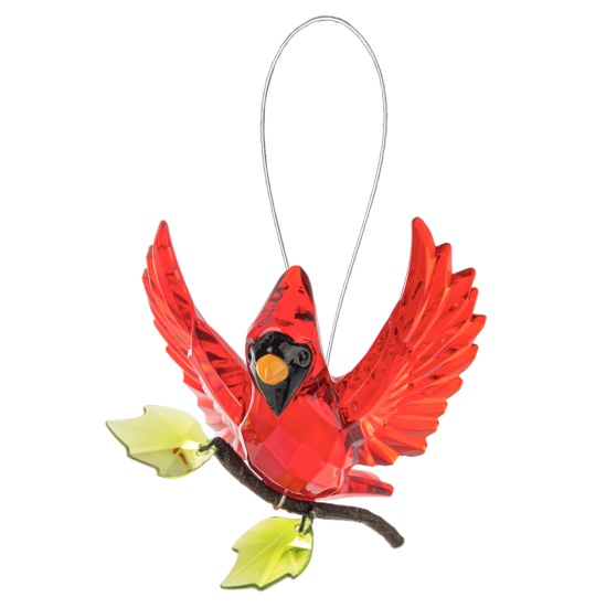Open Wing Cardinal Charm 3"
