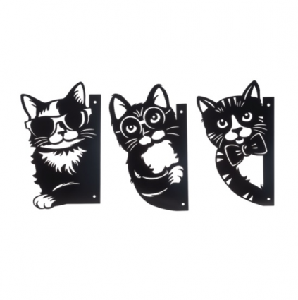 Laser Cut Peeking Cat Wall Decor (sold seperately)