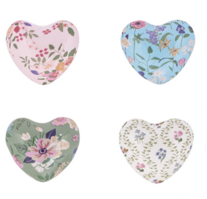 Cottage Floral Heart Charm 2" (sold separately)