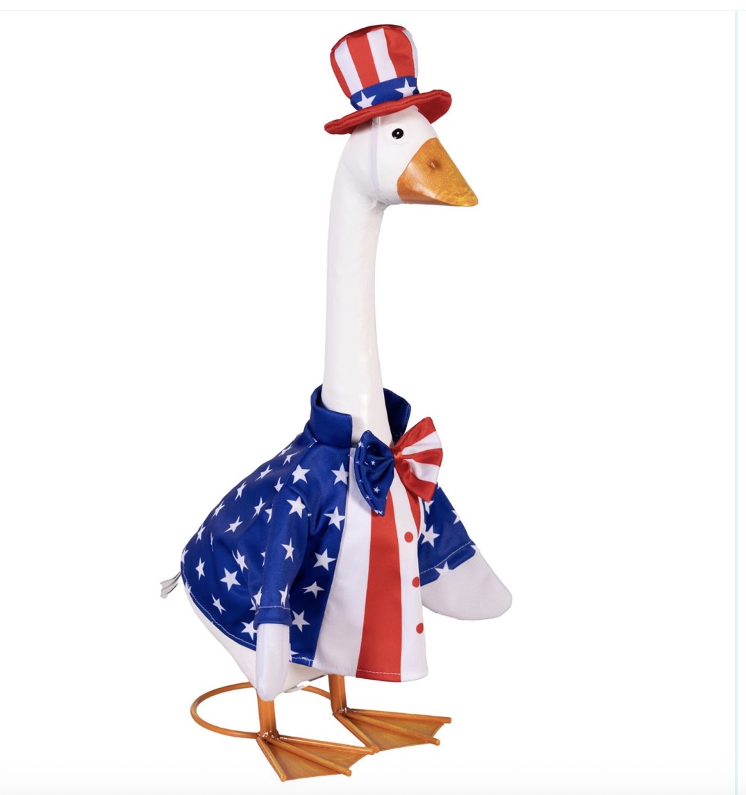Porch Goose Outfit, Patriotic Suit