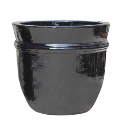 Monterey Black Planter 20.25"