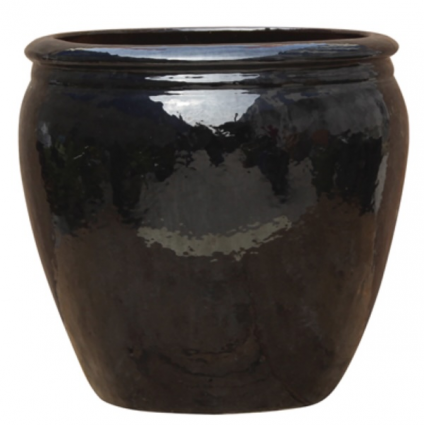 Venice Black Planter 20.75"