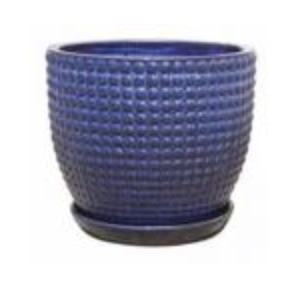Deco Egg Lapis Pot 8.25" x 7.75"