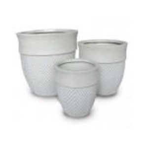 Tall Tweed Cream Pot 8.5"