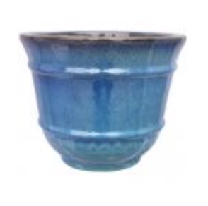 Lined Round Planter � Marine � 9.4"