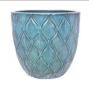 Diamond Planter � Marine Blue � 11"