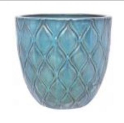 Diamond Planter � Marine Blue � 11"